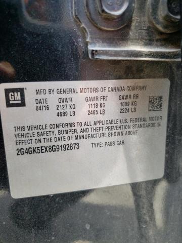 2G4GK5EX8G9192873 - 2016 BUICK REGAL BLACK photo 12
