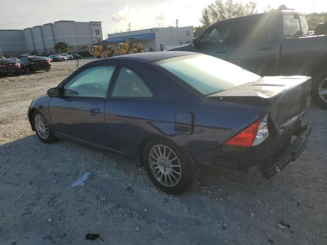 1HGEM211X4L009596 - 2004 HONDA CIVIC DX VP BLUE photo 2