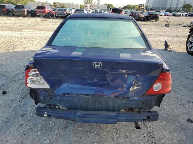 1HGEM211X4L009596 - 2004 HONDA CIVIC DX VP BLUE photo 6