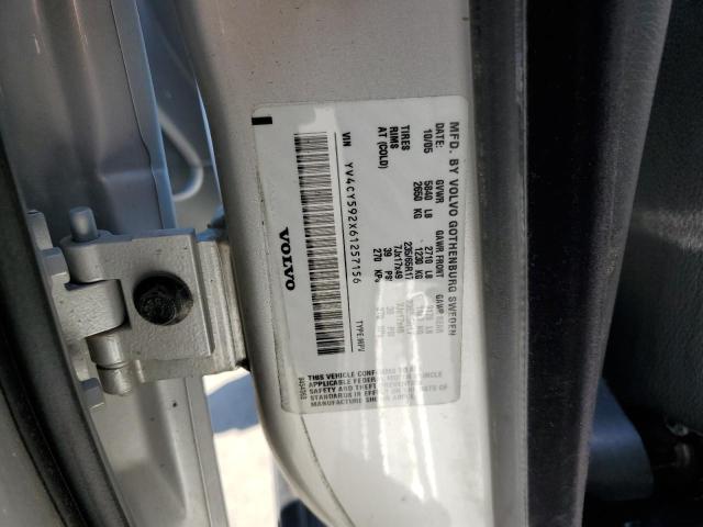 YV4CY592X61257156 - 2006 VOLVO XC90 SILVER photo 12