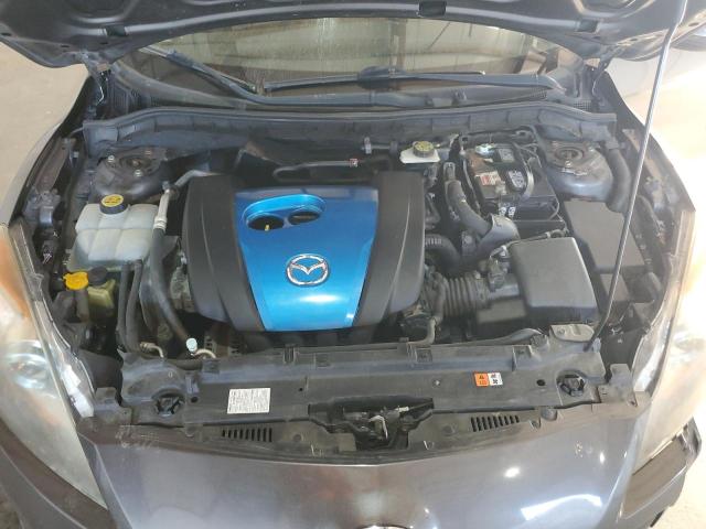 JM1BL1L74C1664153 - 2012 MAZDA 3 I GRAY photo 11