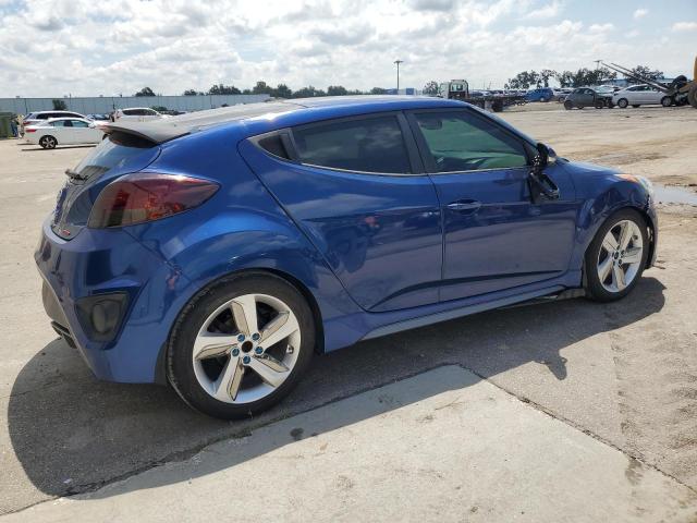 KMHTC6AE2FU241668 - 2015 HYUNDAI VELOSTER TURBO BLUE photo 3