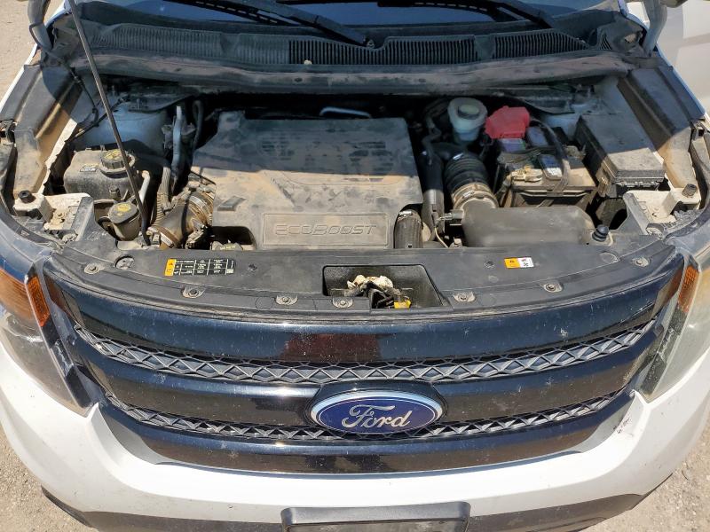 1FM5K8GT8DGC48763 - 2013 FORD EXPLORER SPORT Weiß Foto 12