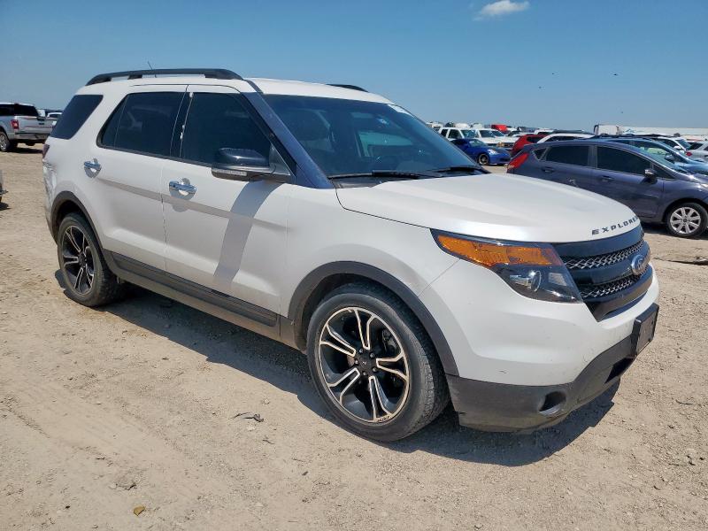 1FM5K8GT8DGC48763 - 2013 FORD EXPLORER SPORT Weiß Foto 4