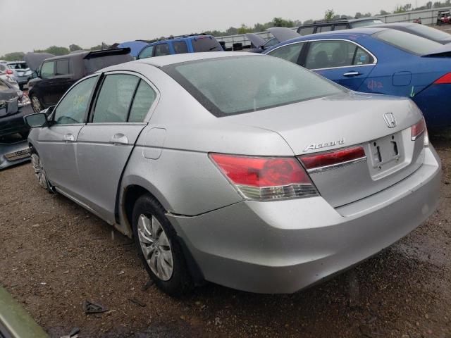 1HGCP2E32BA092573 - 2011 HONDA ACCORD LX SILVER photo 2