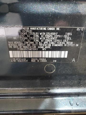 2T3DK4DV2CW076943 - 2012 TOYOTA RAV4 LIMITED BLUE photo 13