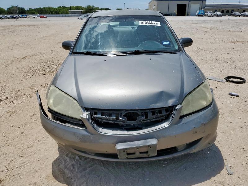 1HGES16325L022094 - 2005 HONDA CIVIC DX VP Gümüş foto 5