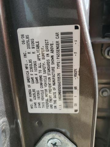 1HGCM66506A070576 - 2006 HONDA ACCORD EX GRAY photo 13