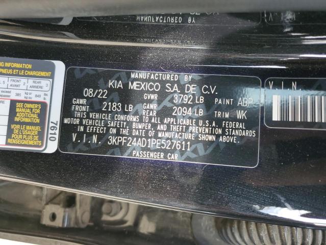 3KPF24AD1PE527611 - 2023 KIA FORTE LX BLACK photo 13