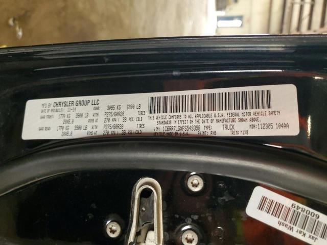 1C6RR7LGXFS549398 - 2015 RAM 1500 SLT BLACK photo 13