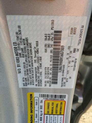 1LN6L9HK8H5607009 - 2017 LINCOLN CONTINENTA ვერცხლისფერი ფოტო 12