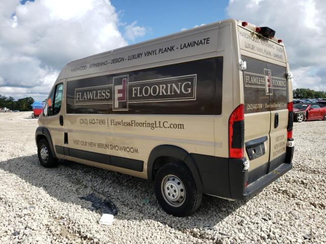 3C6TRVDG9LE104285 - 2020 RAM PROMASTER 2500 HIGH ოქროსფერი ფოტო 2