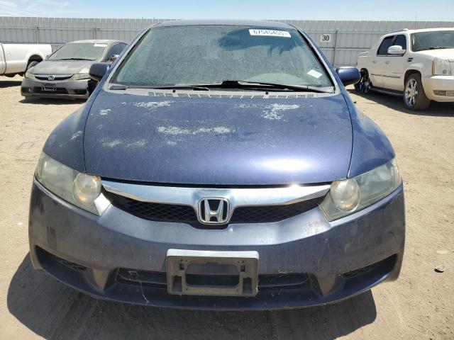 19XFA16539E021302 - 2009 HONDA CIVIC LX BLUE photo 5