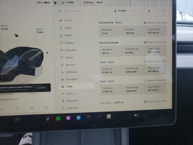 5YJ3E1EA5SF878114 - 2025 TESLA MODEL 3 ნაცრისფერი ფოტო 9