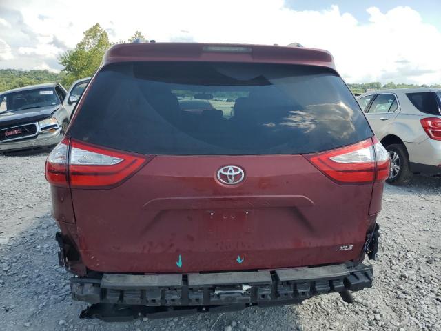 5TDYK3DC3GS738224 - 2016 TOYOTA SIENNA XLE 勃艮第红 照片 6