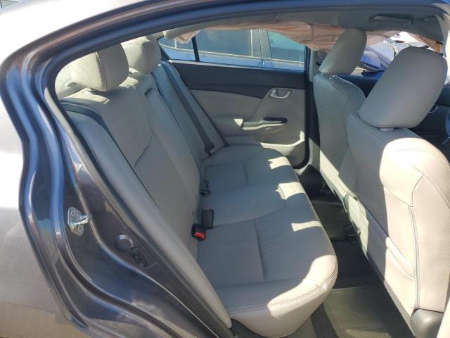 19XFB2F97EE259363 - 2014 HONDA CIVIC EXL ნაცრისფერი ფოტო 10