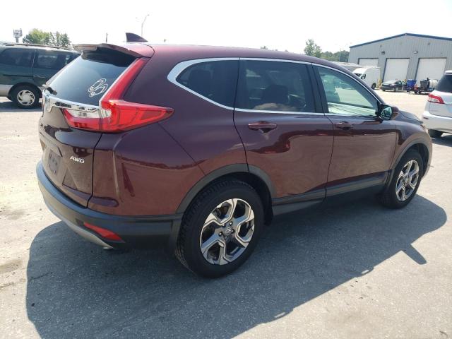 5J6RW2H59KL005257 - 2019 HONDA CR-V EX BURGUNDY photo 3