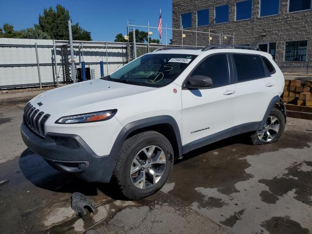 1C4PJMBS7FW522406 - 2015 JEEP CHEROKEE TRAILHAWK WHITE photo 1