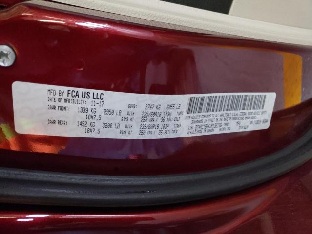 2C4RC1BG4JR132166 - 2018 CHRYSLER PACIFICA TOURING L 红色 照片 13