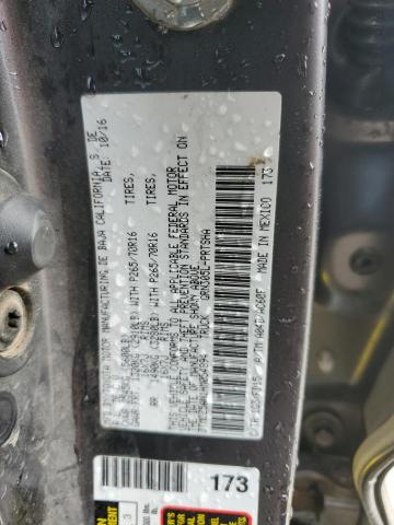 3TMCZ5AN1HM054894 - 2017 TOYOTA TACOMA DOUBLE CAB 灰色 照片 12