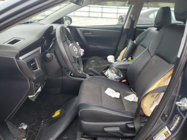 2T1BURHE2GC624612 - 2016 TOYOTA COROLLA L BLUE photo 7