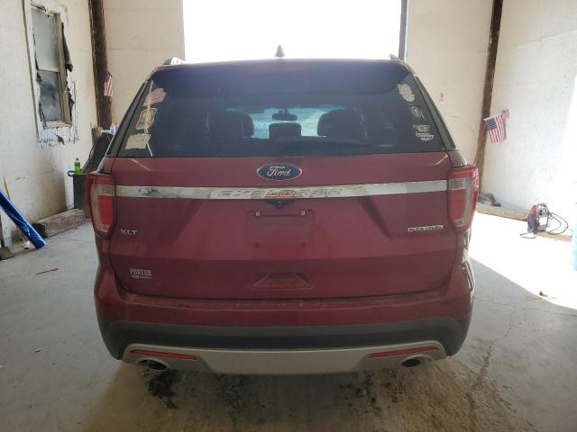 1FM5K7D83GGB08943 - 2016 FORD EXPLORER XLT RED photo 6