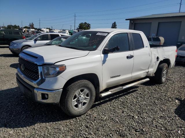 5TFUM5F12KX081497 - 2019 TOYOTA TUNDRA DOUBLE CAB SR/SR5 WHITE photo 1
