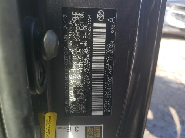 JTKJF5C75D3065979 - 2013 TOYOTA SCION TC 灰色 照片 12