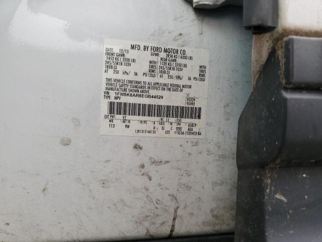 1FM5K8AR8EGB44529 - 2014 FORD EXPLORER POLICE INTERCEPTOR 白色 照片 13