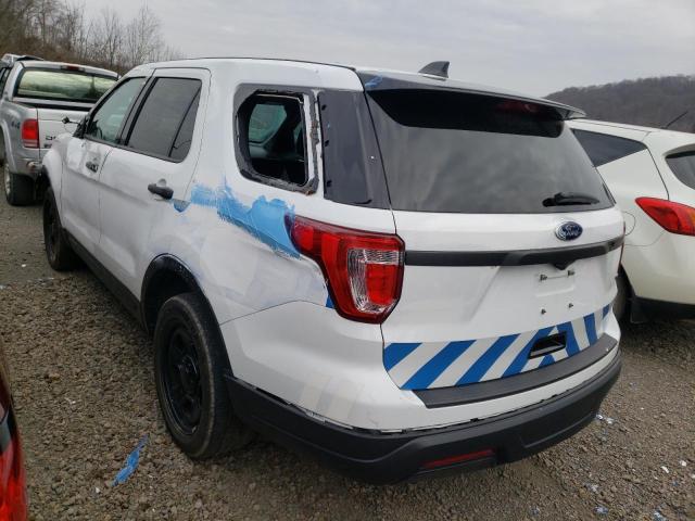 1FM5K8AR1KGB15336 - 2019 FORD EXPLORER POLICE INTERCEPTOR WHITE photo 3