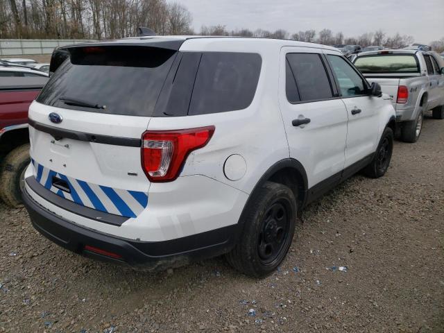 1FM5K8AR1KGB15336 - 2019 FORD EXPLORER POLICE INTERCEPTOR WHITE photo 4