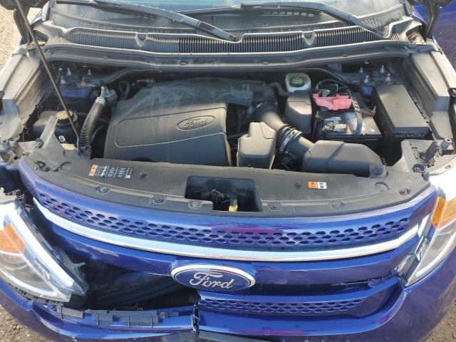 1FM5K8F8XFGC19037 - 2015 FORD EXPLORER LIMITED BLUE photo 12