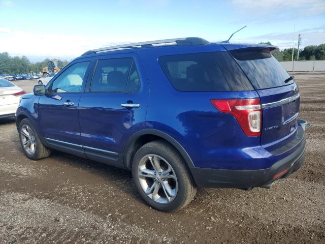 1FM5K8F8XFGC19037 - 2015 FORD EXPLORER LIMITED BLUE photo 2