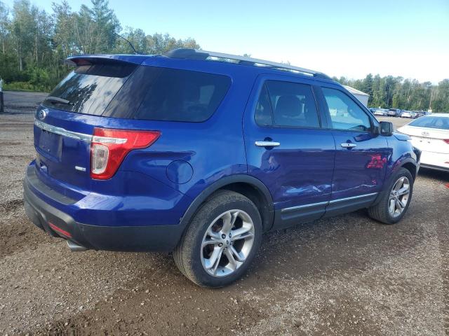 1FM5K8F8XFGC19037 - 2015 FORD EXPLORER LIMITED BLUE photo 3