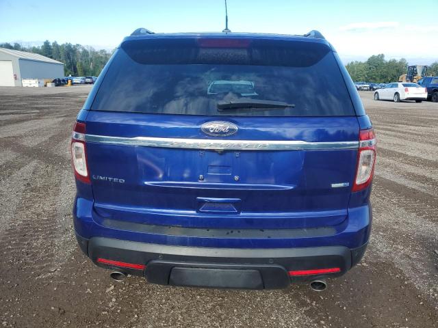 1FM5K8F8XFGC19037 - 2015 FORD EXPLORER LIMITED BLUE photo 6