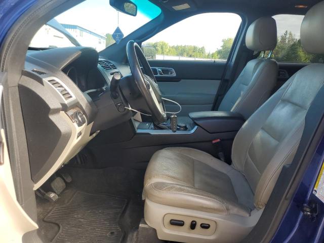 1FM5K8F8XFGC19037 - 2015 FORD EXPLORER LIMITED BLUE photo 7
