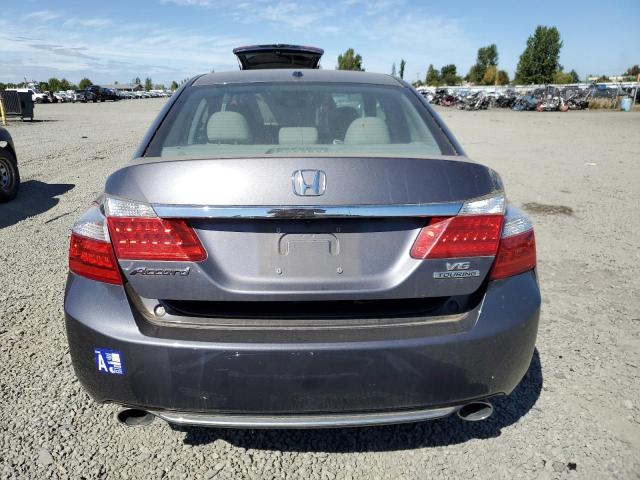 1HGCR3F91DA046867 - 2013 HONDA ACCORD TOURING GRAY photo 6