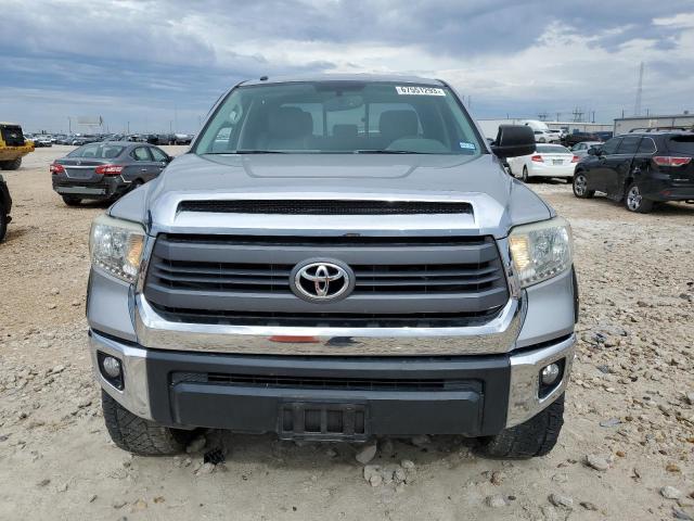 5TFRM5F13EX077193 - 2014 TOYOTA TUNDRA DOUBLE CAB SR/SR5 SILVER photo 5