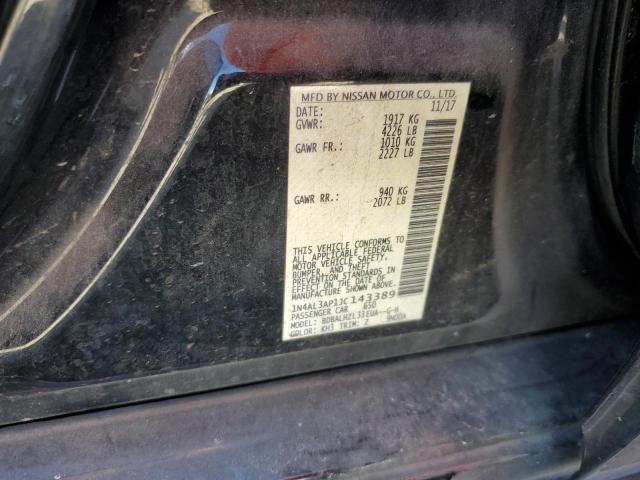 1N4AL3AP1JC143389 - 2018 NISSAN ALTIMA 2.5 Siyah fotoğraf 12