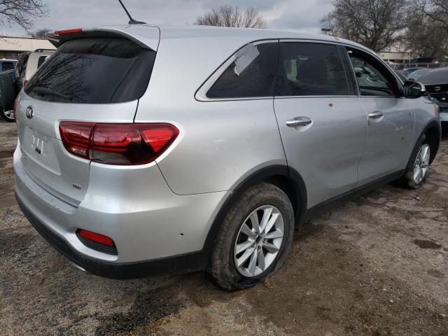 5XYPG4A32KG577457 - 2019 KIA SORENTO L SILVER photo 3