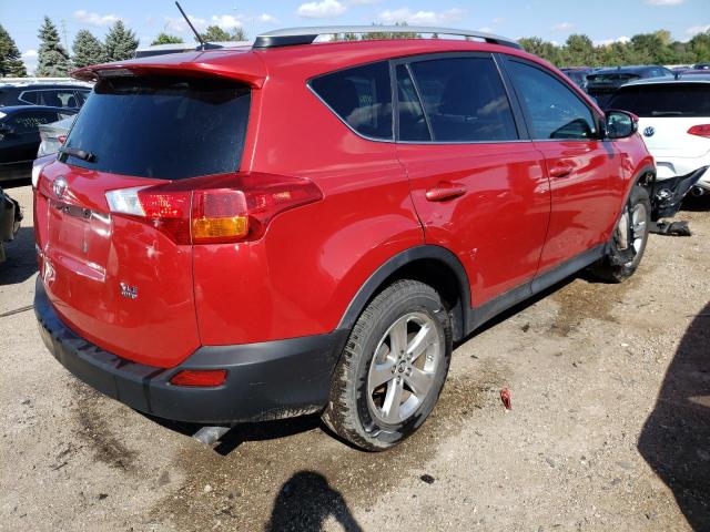 2T3RFREV7FW292314 - 2015 TOYOTA RAV4 XLE RED photo 3