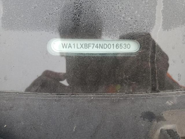 WA1LXBF74ND016530 - 2022 AUDI Q7 PREMIUM PLUS GRAY photo 12