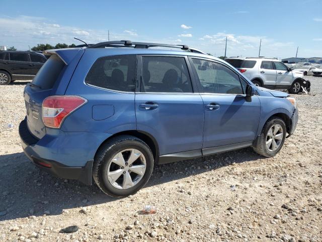 JF2SJAHC0FH596491 - 2015 SUBARU FORESTER 2.5I LIMITED BLUE photo 3