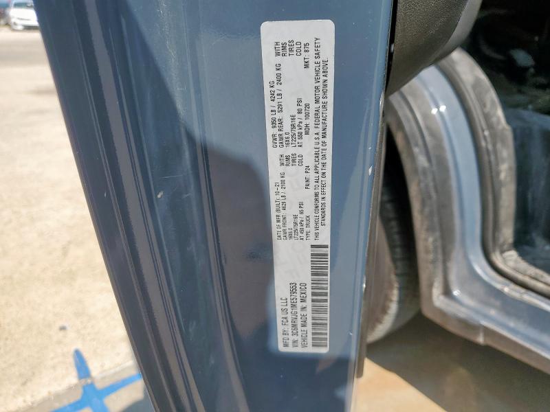 3C6MRVJG1ME579553 - 2021 RAM PROMASTER 3500 HIGH Niebieski zdjęcie 13