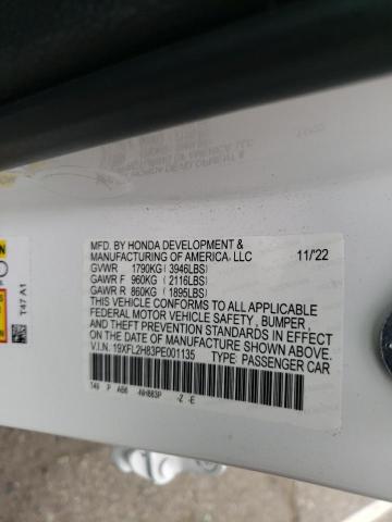 19XFL2H83PE001135 - 2023 HONDA CIVIC SPORT 白色 照片 12