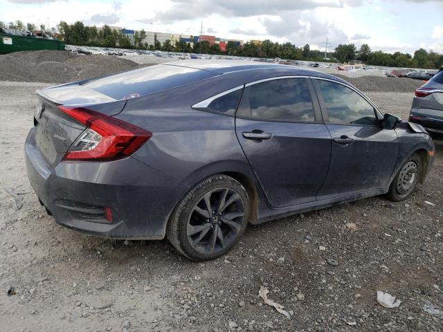 2HGFC2F88KH517900 - 2019 HONDA CIVIC SPORT GRAY photo 3