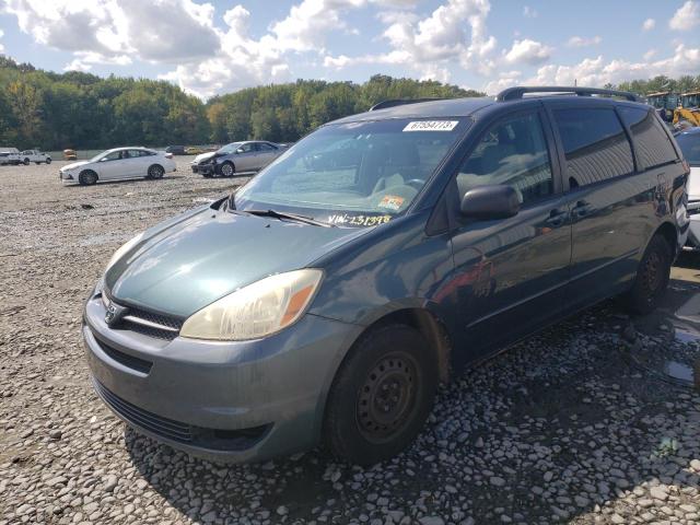 5TDZA23CX5S231398 - 2005 TOYOTA SIENNA CE GREEN photo 1