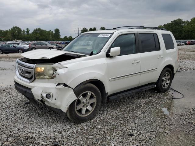 5FNYF4H97BB046182 - 2011 HONDA PILOT TOURING WHITE photo 1