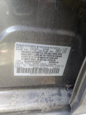 3N1AB7APXFY267747 - 2015 NISSAN SENTRA S GRAY photo 12