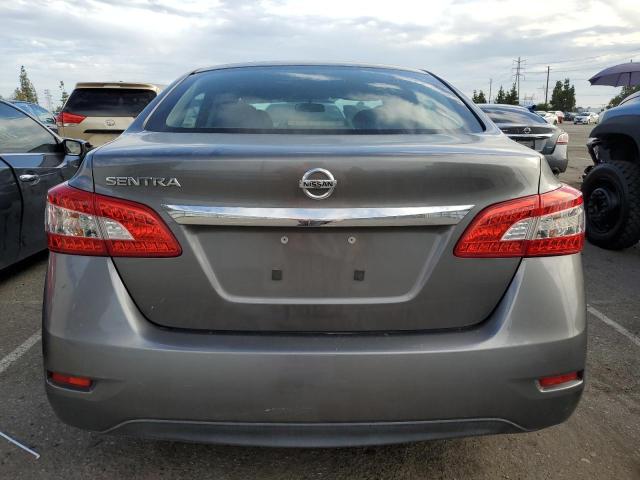 3N1AB7APXFY267747 - 2015 NISSAN SENTRA S GRAY photo 6